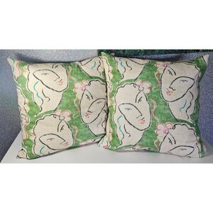 Beau Visage Mojito Down Feather Statement Boho‎ Artisanal Accent Throw Pillows